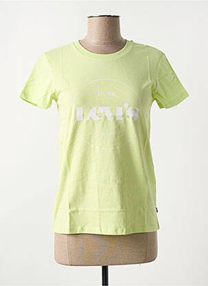 T-shirt col rond vert LEVI'S femme