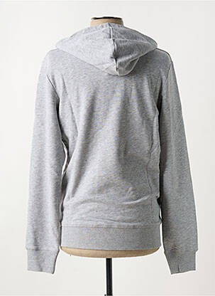 Sweat-shirt à capuche col rond gris JACK & JONES homme