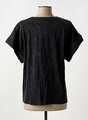 T-shirt col rond noir GRACE & MILA femme