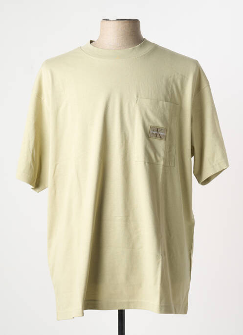 T-shirt vert CALVIN KLEIN pour homme
