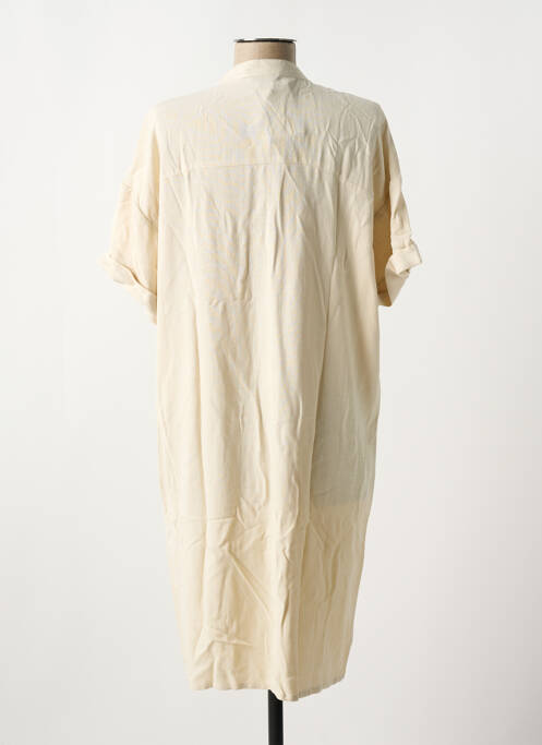 Robe courte beige PIECES pour femme