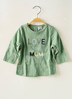 T-shirt col rond vert TAPE À L'OEIL garçon
