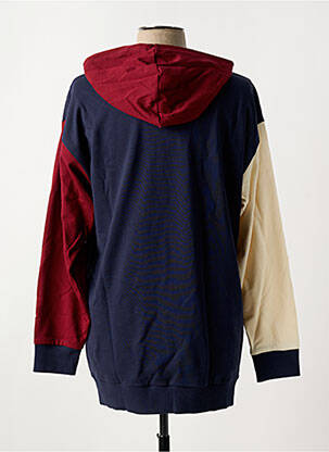 Sweat-shirt à capuche col rond bleu ADIDAS femme