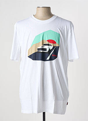 T-shirt blanc HUGO BOSS pour homme