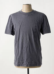 T-shirt col rond gris CALVIN KLEIN homme