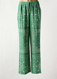 Pantalon large vert TOMMY HILFIGER femme