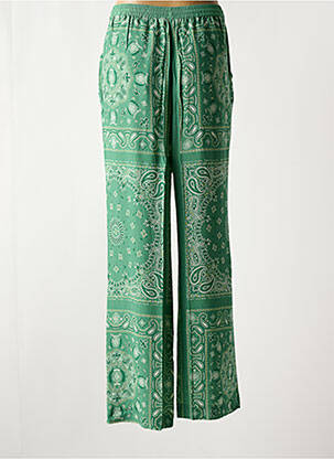 Pantalon large vert TOMMY HILFIGER femme