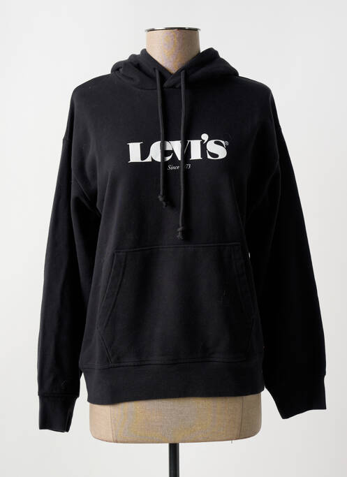 Sweat-shirt à capuche noir LEVIS pour femme
