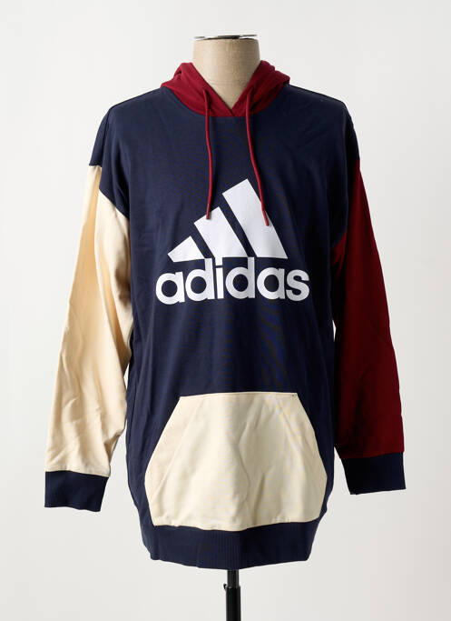 Sweat-shirt à capuche bleu ADIDAS pour femme