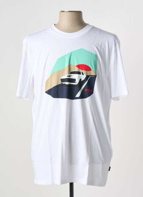 T-shirt blanc HUGO BOSS pour homme