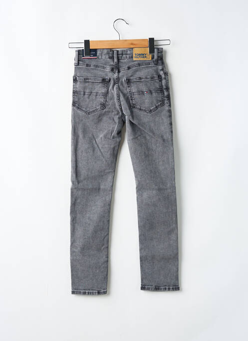 Jeans coupe slim gris TOMMY HILFIGER garçon