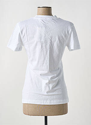 T-shirt col rond blanc CALVIN KLEIN femme