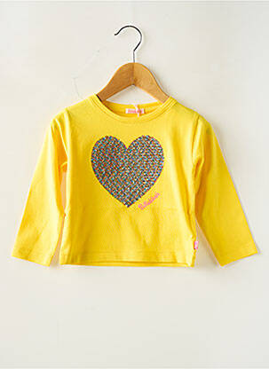 T-shirt col rond jaune BILLIEBLUSH fille
