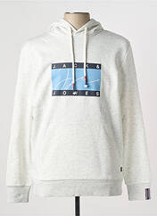 Sweat-shirt à capuche blanc JACK & JONES pour homme seconde vue
