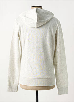 Sweat-shirt à capuche col rond blanc JACK & JONES homme