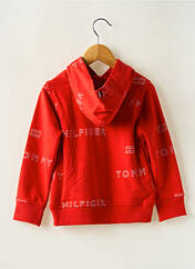 Sweat-shirt à capuche rouge TOMMY HILFIGER pour garçon seconde vue