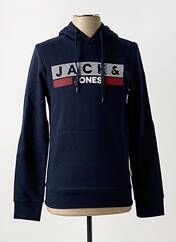Sweat-shirt à capuche bleu JACK & JONES pour homme seconde vue