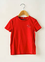 T-shirt rouge TOMMY HILFIGER pour garçon seconde vue
