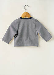 Gilet manches longues bleu PETIT BATEAU pour fille seconde vue