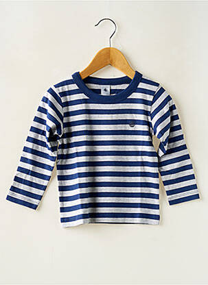 T-shirt bleu PETIT BATEAU pour garçon