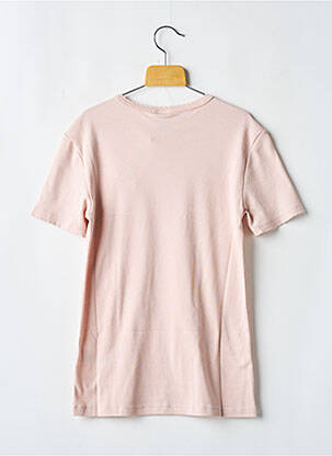 T-shirt col rond rose PETIT BATEAU femme