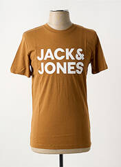 T-shirt marron JACK & JONES pour homme seconde vue