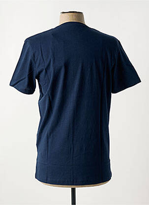 T-shirt col rond bleu JACK & JONES homme