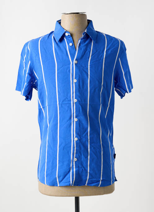 Chemise manches courtes bleu BLEND pour homme