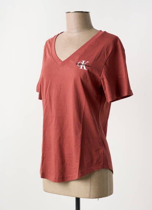 T-shirt rouge CALVIN KLEIN pour femme