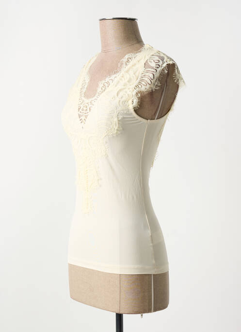 Débardeur beige PIECES pour femme