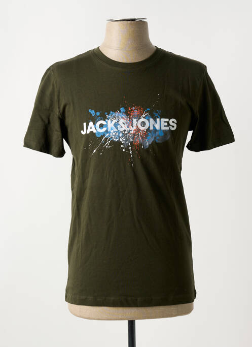 T-shirt vert JACK & JONES pour homme