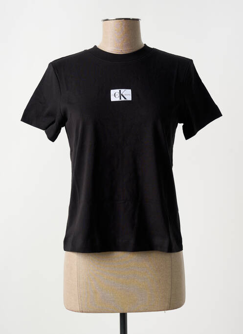 T-shirt noir CALVIN KLEIN pour femme