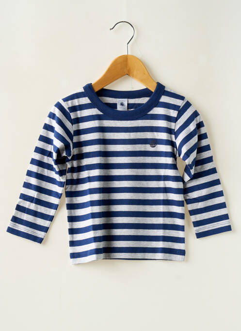 T-shirt bleu PETIT BATEAU pour garçon