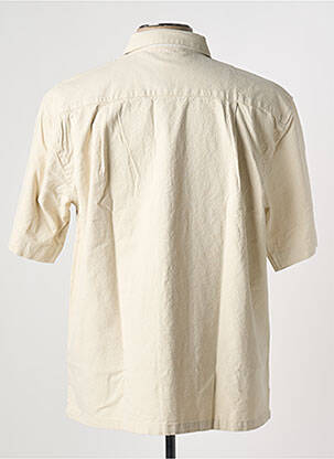 Chemise manches courtes beige CASUAL FRIDAY homme