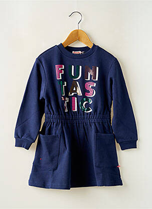 Robe courte col rond bleu BILLIEBLUSH fille