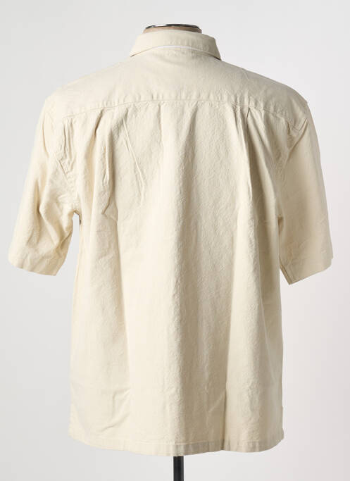 Chemise manches courtes beige CASUAL FRIDAY homme
