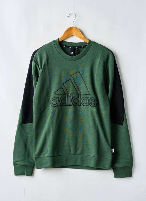 Sweat-shirt vert ADIDAS pour homme