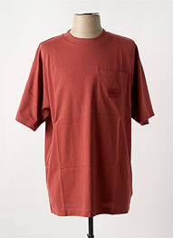 T-shirt col rond rouge CALVIN KLEIN homme