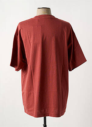 T-shirt col rond rouge CALVIN KLEIN homme