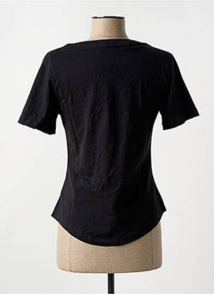 T-shirt col v noir CALVIN KLEIN femme