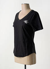 T-shirt noir CALVIN KLEIN pour femme seconde vue