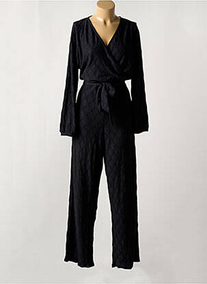 Combi-pantalon col v noir LA FEE MARABOUTEE femme