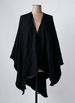 Poncho noir HAILYS pour femme
