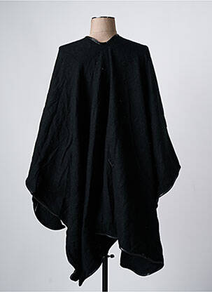Poncho noir HAILYS femme