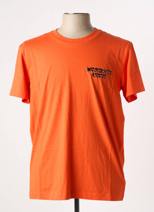T-shirt orange CALVIN KLEIN pour homme