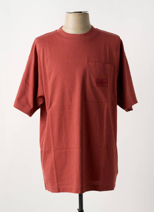 T-shirt rouge CALVIN KLEIN pour homme