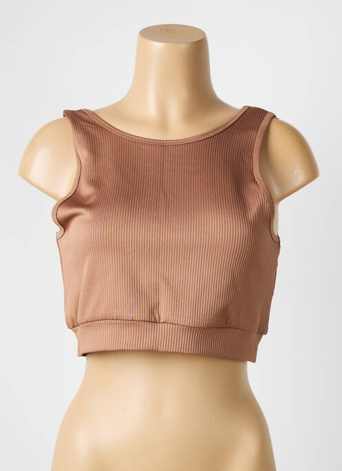 Top marron NOISY MAY pour femme