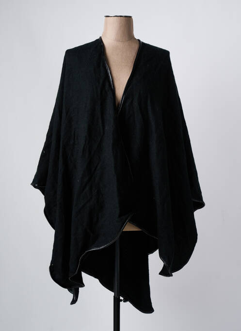 Poncho noir HAILYS pour femme