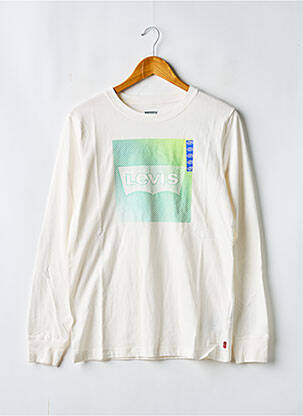T-shirt col rond blanc LEVI'S garçon
