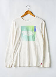 T-shirt col rond blanc LEVIS garcon